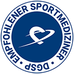 Urkunde der Listung als empfohlener Sportmediziner der Deutschen Gesellschaft für Sportmedizin und Prävention